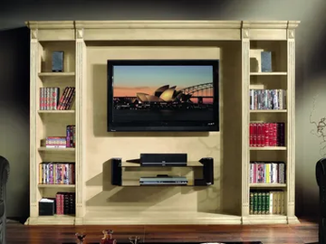 35TH ANNIVERSARY 2008 - Wooden TV cabinet with shelves by SCAPPINI & C - view 2